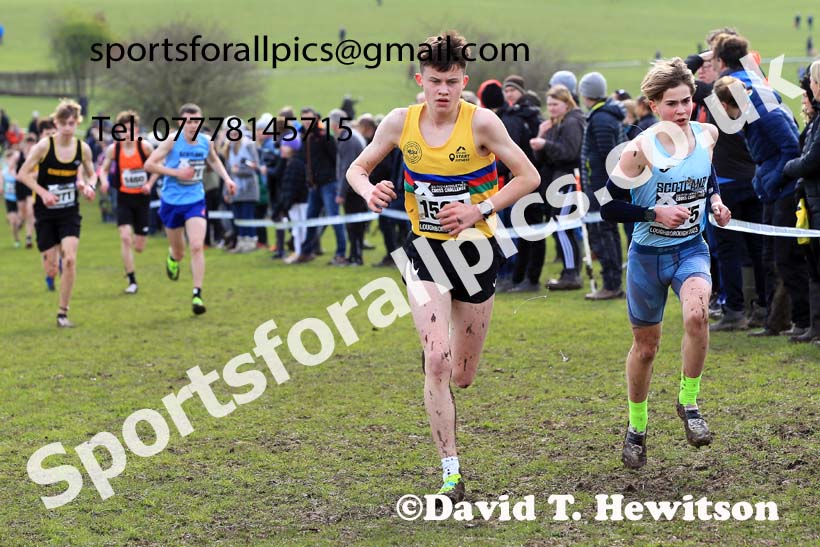 Boys Under-15s 2023 UK CAU Inter Counties Cross Country Champs, Prestwold Hall, Loughborough. Photo: David T. Hewitson/Sports for All Pics